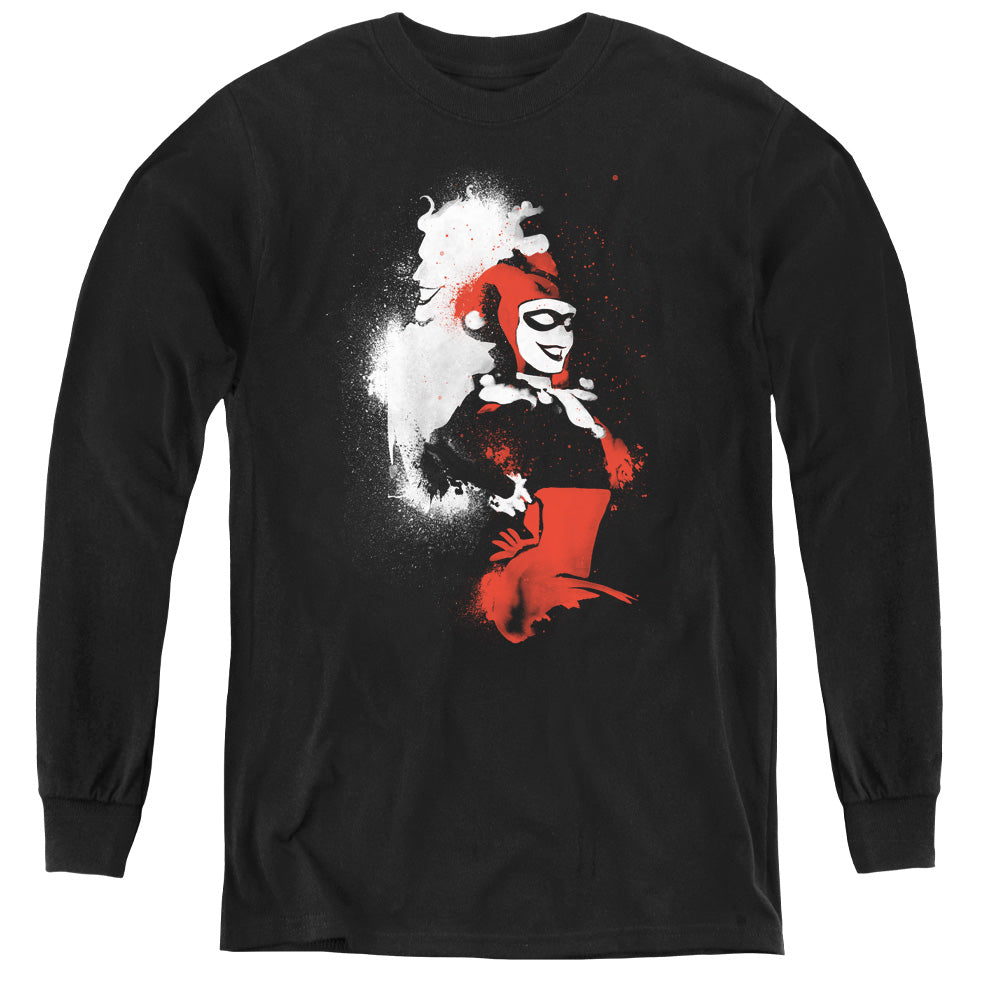 Batman Splattered Couple Youth Long Sleeve T-Shirt