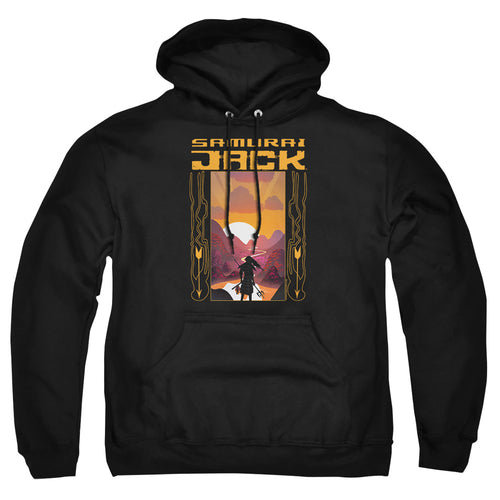 Samurai Jack Sunrise Black Pullover Hoodie