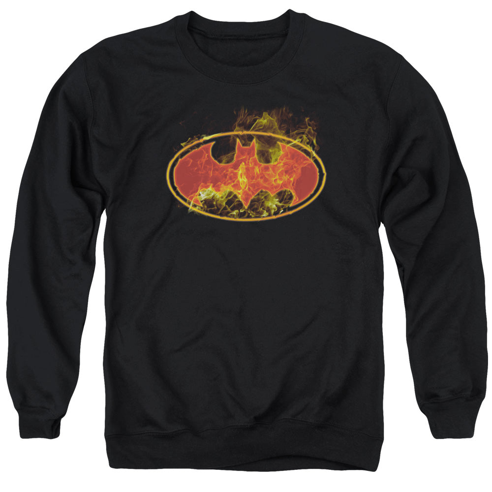Batman Flames Logo Crewneck Sweatshirt