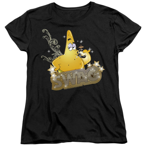 Spongebob Squarepants Patrick Has Swag Womens T-Shirt