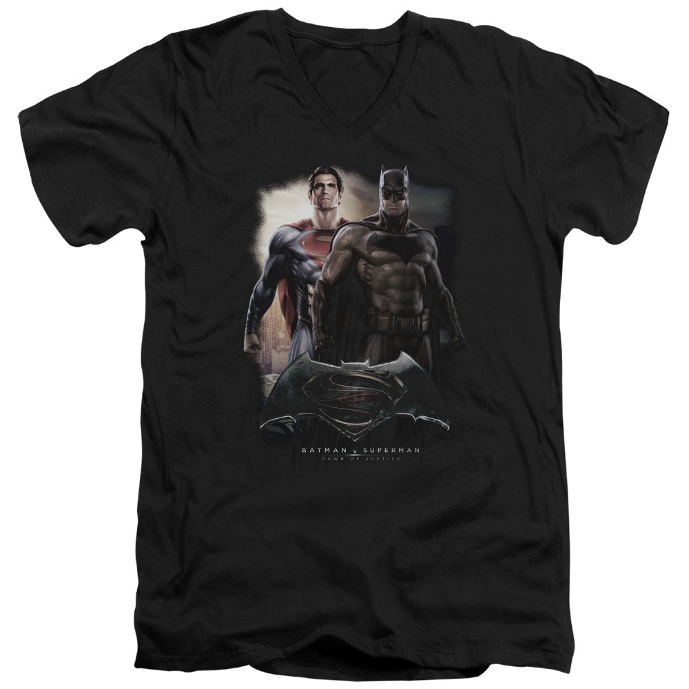 Batman v Superman Dawn V-Neck T-Shirt