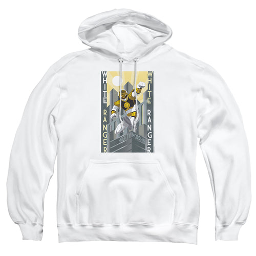 Mighty Morphin Power Rangers White Ranger Deco Pullover Hoodie