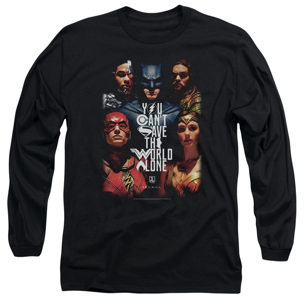 Justice League Save The World Poster Long Sleeve T-Shirt