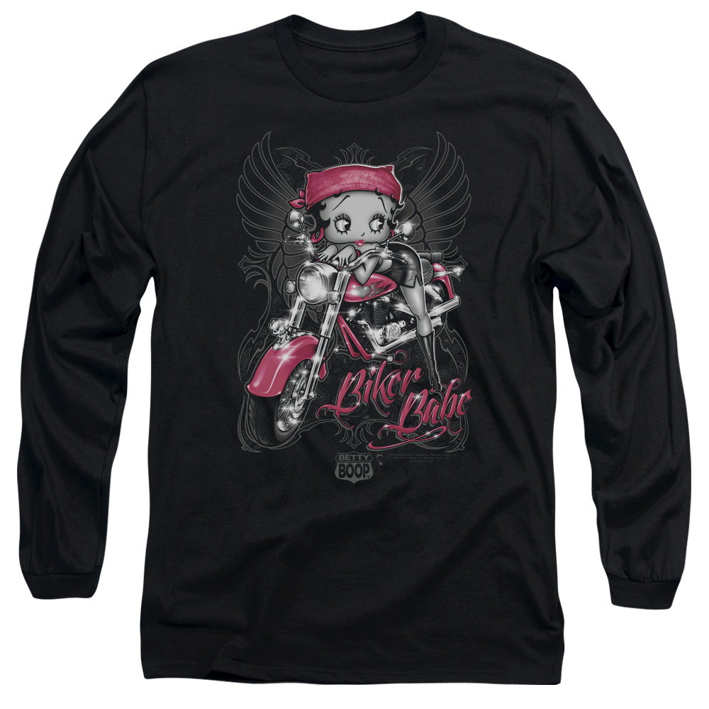Betty Boop Biker Babe Long Sleeve T-Shirt