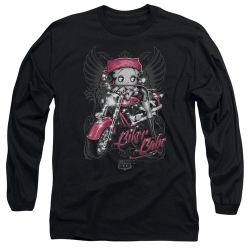 Betty Boop Biker Babe Long Sleeve T-Shirt