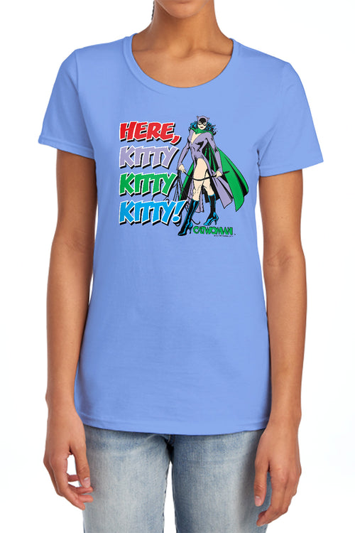 DC Comics Here Kitty Womens T-Shirt