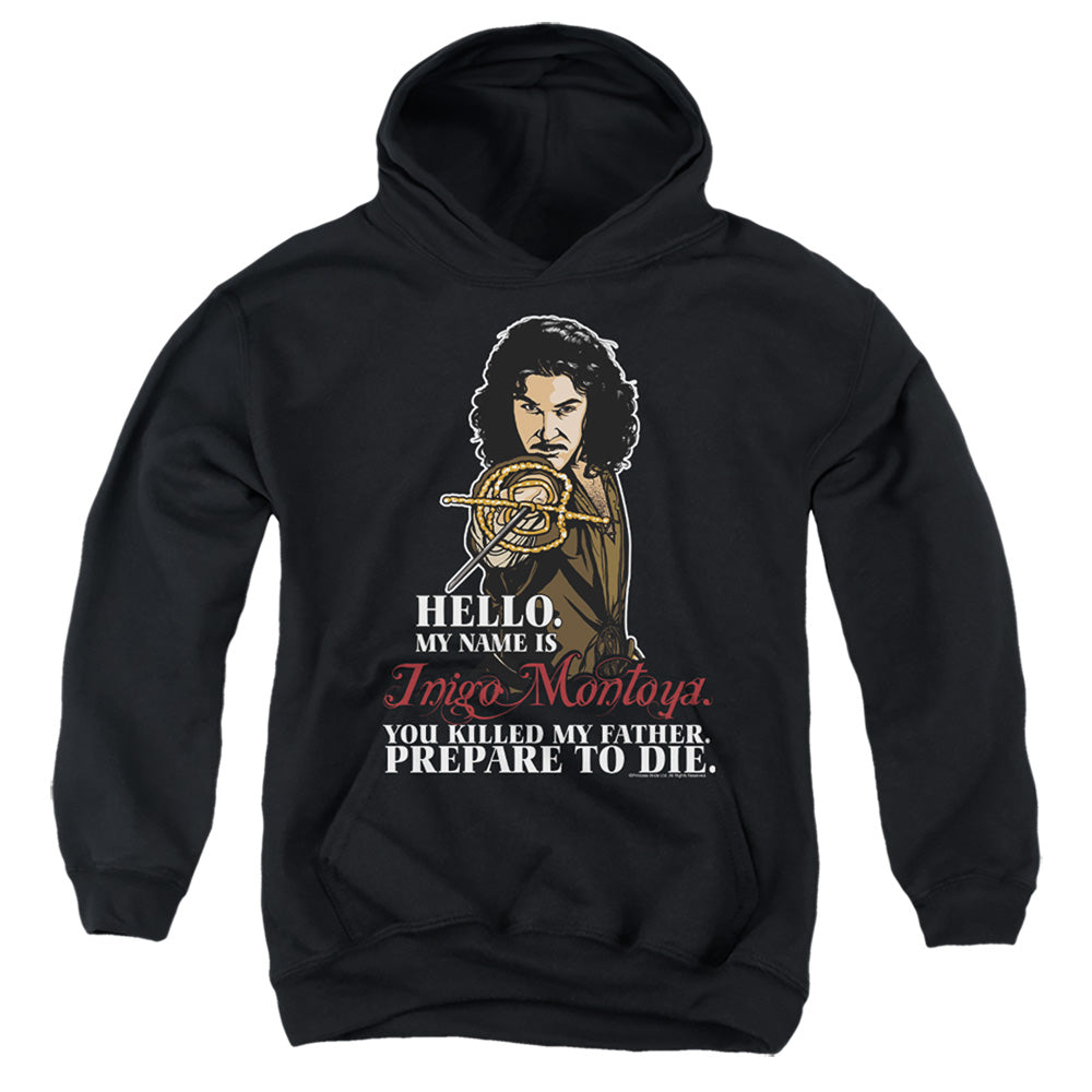 The Princess Bride Hello Black Youth Hoodie