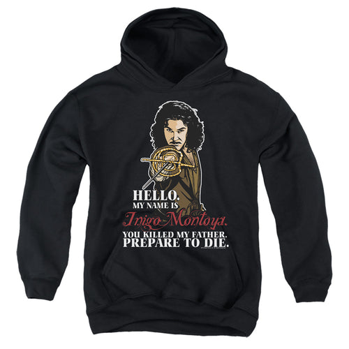 The Princess Bride Hello Black Youth Hoodie