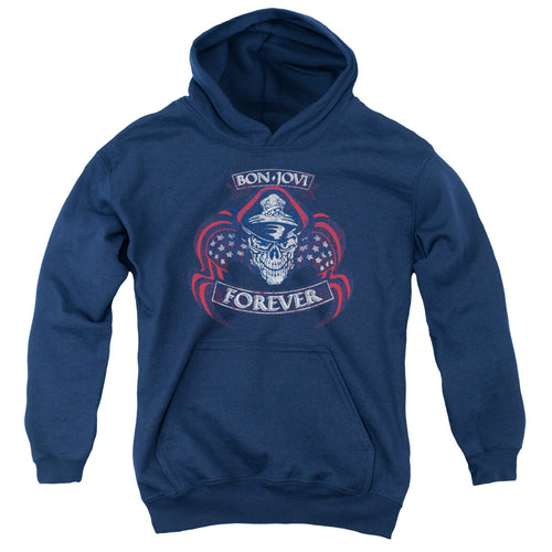 Bon Jovi Forever Skull Youth Hoodie