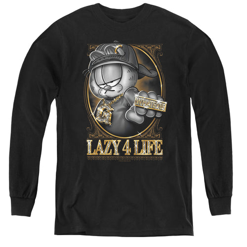 Garfield Lazy 4 Life Youth Long Sleeve T-Shirt