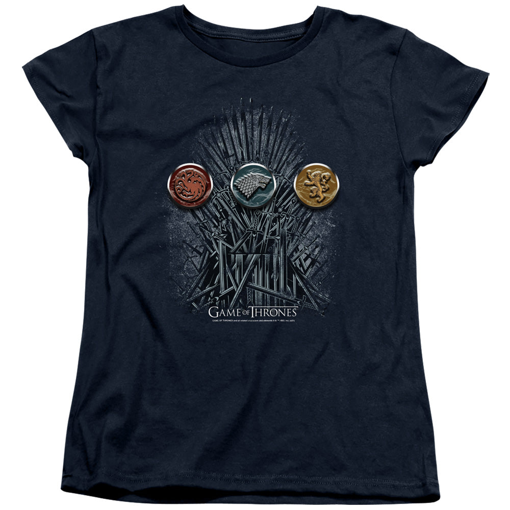 Game of Thrones For The Throne Sigils Womens T-Shirt