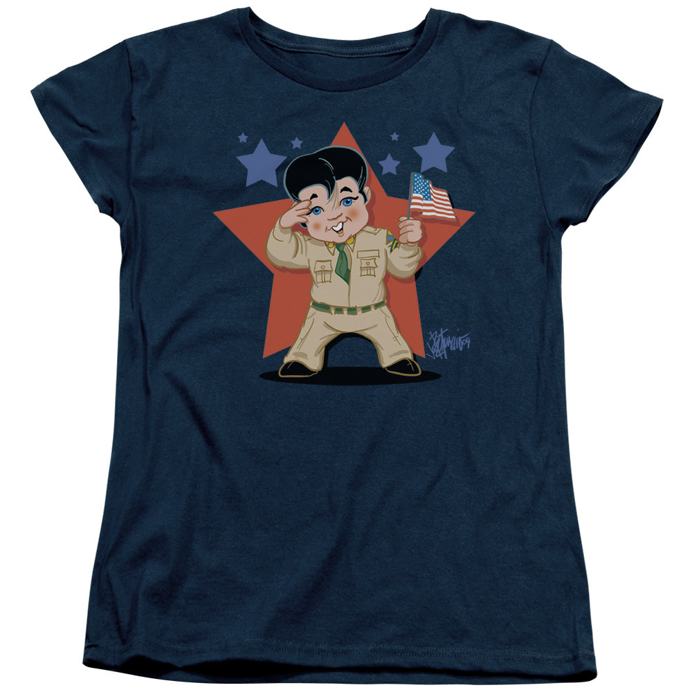 Elvis Presley Lil G I Womens T-Shirt