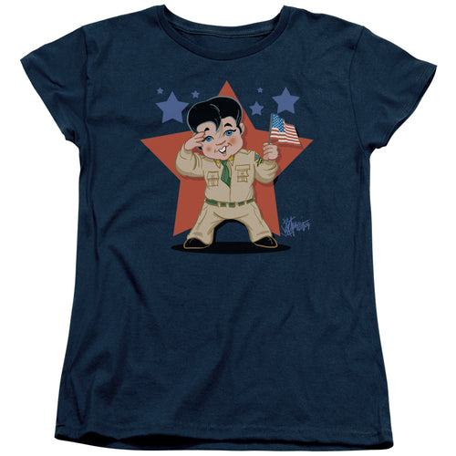 Elvis Presley Lil G I Womens T-Shirt