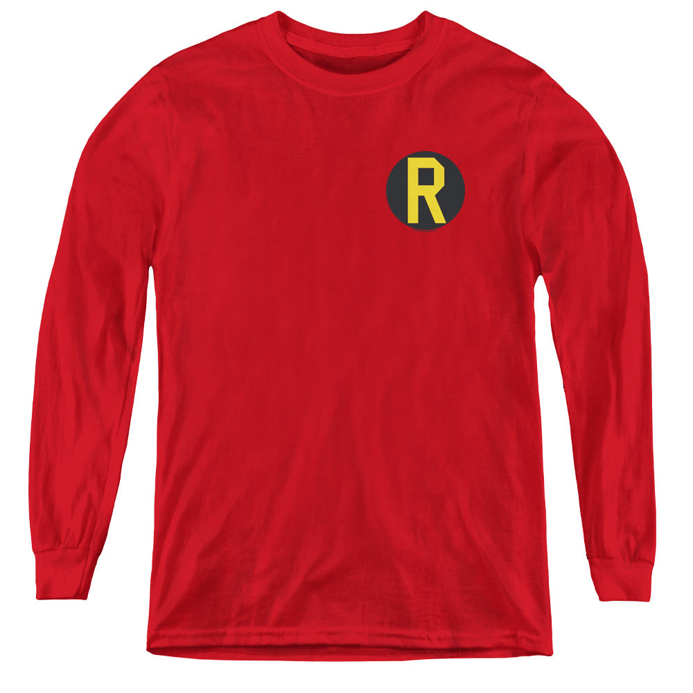 DC Comics Robin Logo Youth Long Sleeve T-Shirt