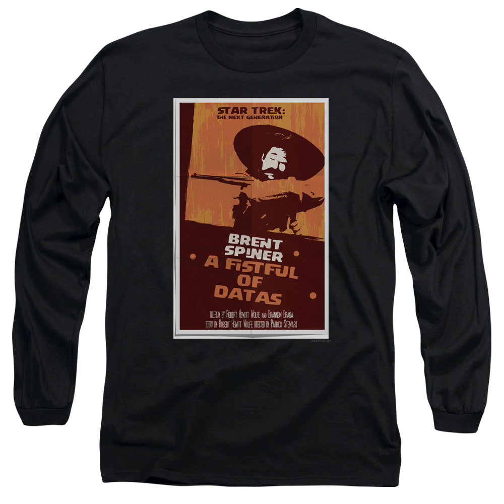 Star Trek A Fistful of Datas Black Long Sleeve T-Shirt