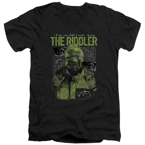 The Batman Riddler Illustration V-Neck T-Shirt