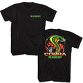 Dragon Snake Two-Sided Carroll Shelby t-shirt in black, front and back