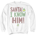 Elf Buddy The Elf 'Santa! I Know Him' Crewneck Sweatshirt
