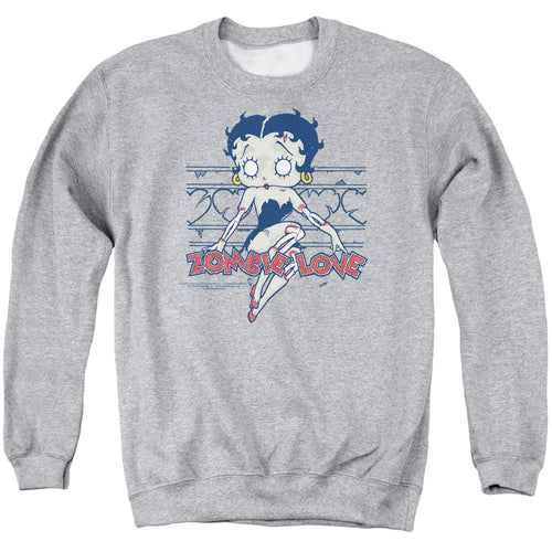 Betty Boop Zombie Pinup Crewneck Sweatshirt