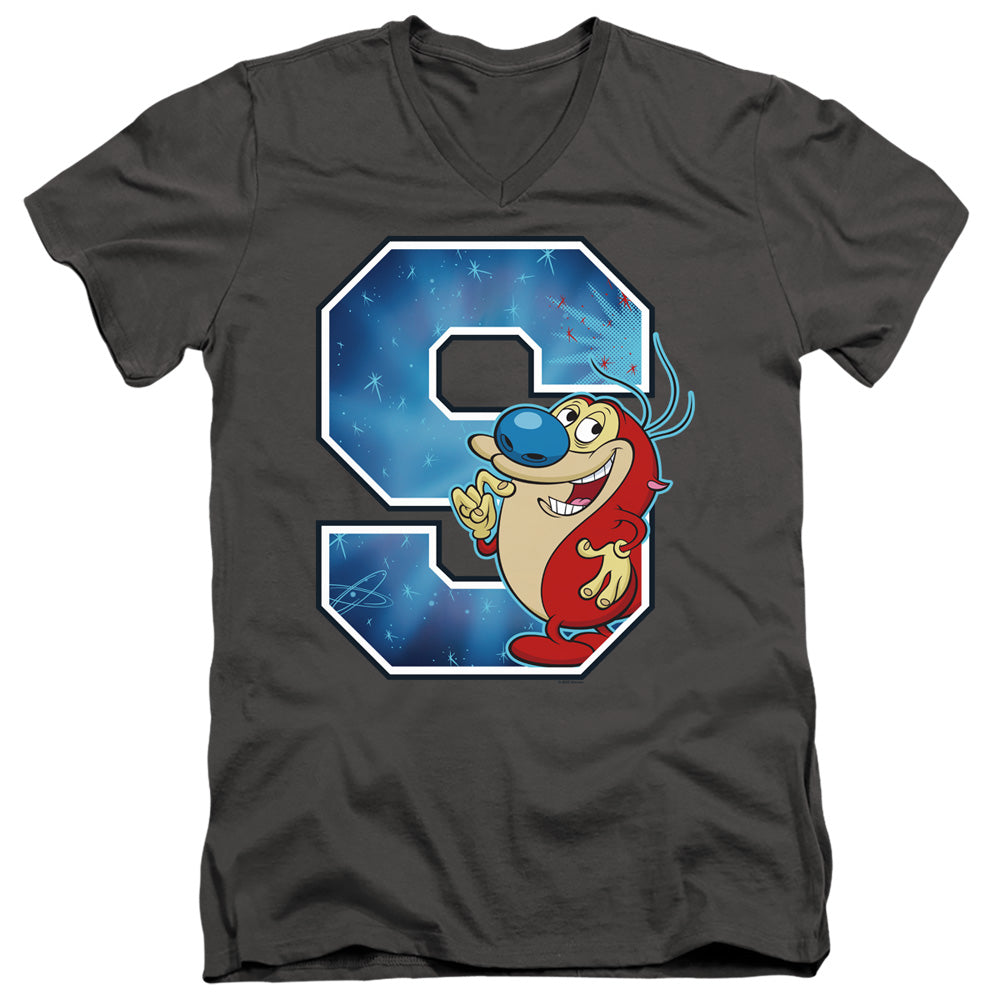 Ren and Stimpy S Is for Stimpy V-Neck T-Shirt