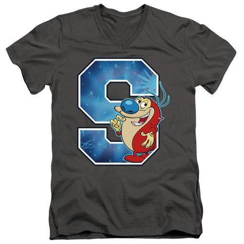 Ren and Stimpy S Is for Stimpy V-Neck T-Shirt
