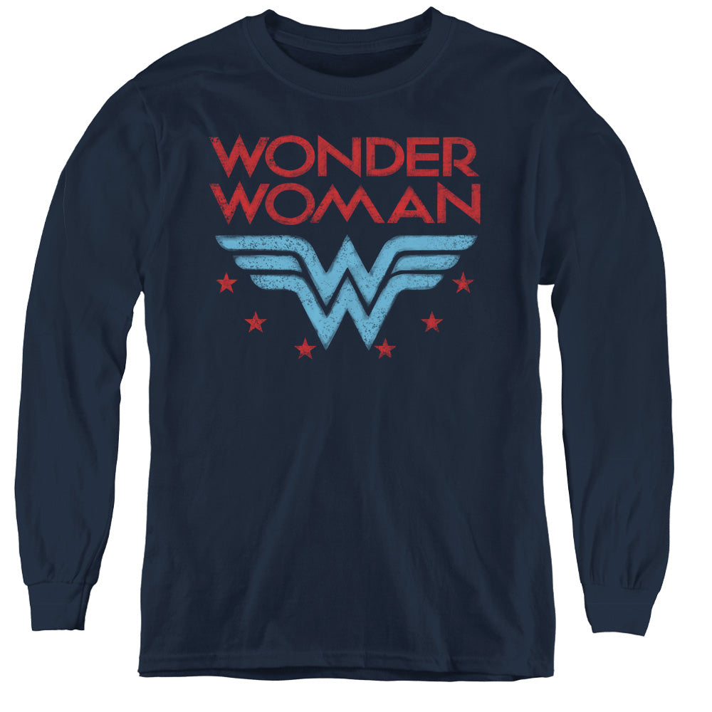 Wonder Woman Wonder Stars Youth Long Sleeve T-Shirt