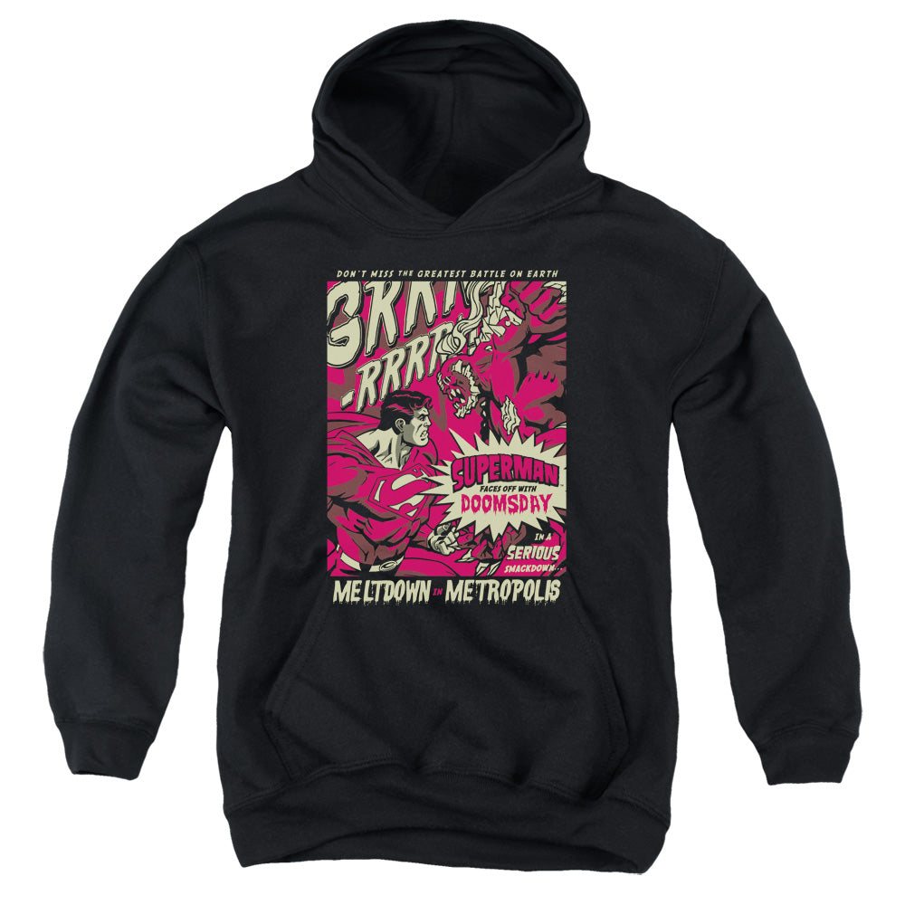 Superman Metropolis Meltdown Youth Hoodie