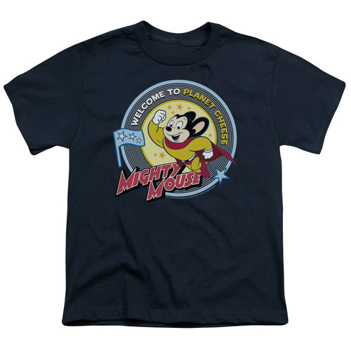 Mighty Mouse Planet Cheese Youth/Toddler T-Shirt