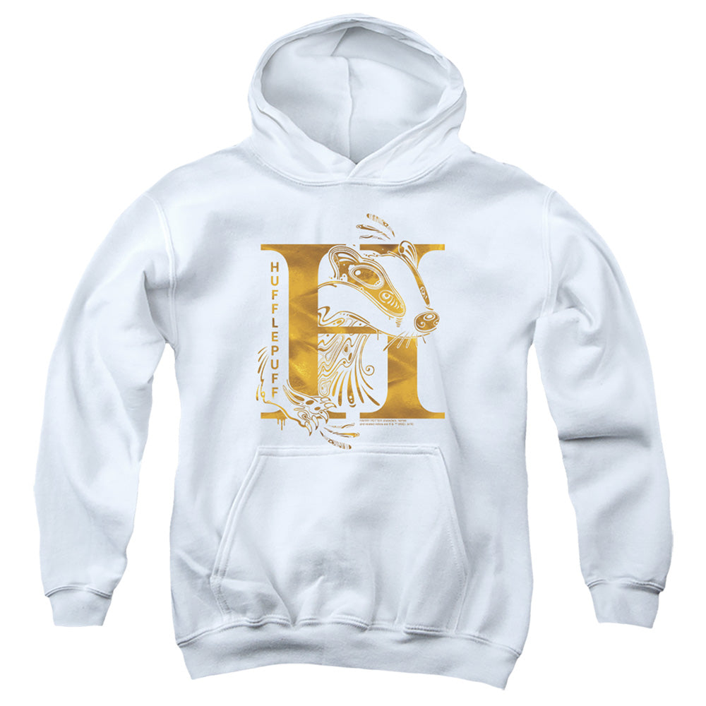 Harry Potter Hufflepuff H Logo Youth Hoodie