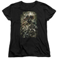 Justice League Aftermath Womens T-Shirt
