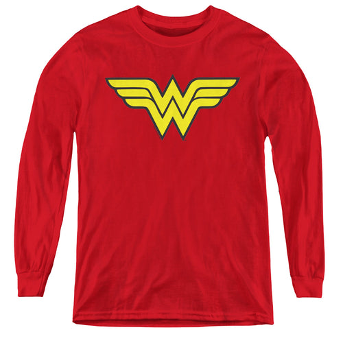 DC Comics Wonder Woman Logo Youth Long Sleeve T-Shirt