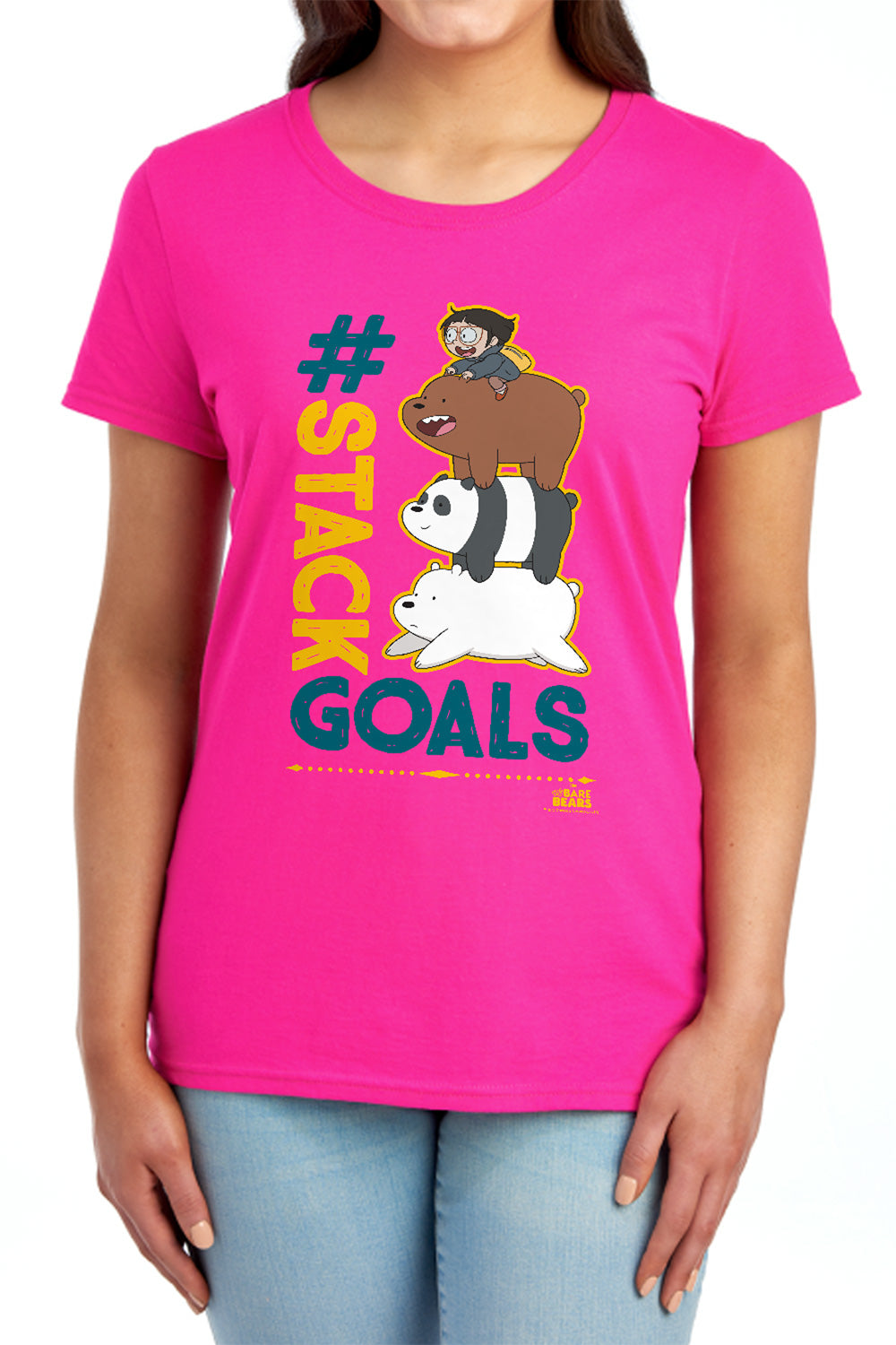 We Bare Bears Stack Goals Womens T-Shirt