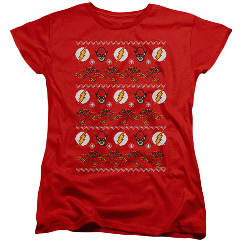 The Flash The Flash Ugly Christmas Sweater 
 Womens T-Shirt