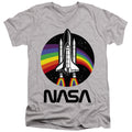 NASA Rainbow Shuttle V-Neck T-Shirt