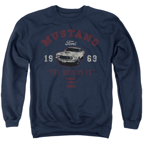 Ford Mustang The Boss Is In Crewneck Sweatshirt