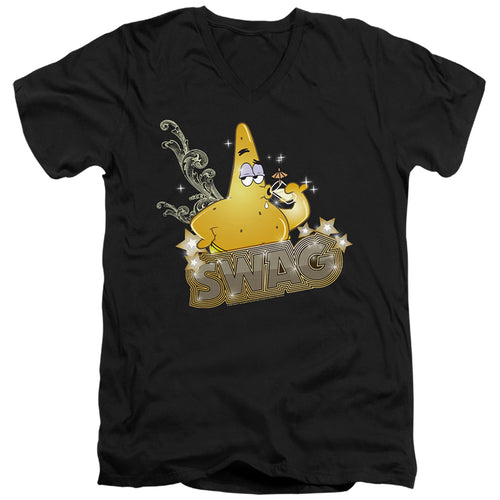 Spongebob Squarepants Patrick Has Swag V-Neck T-Shirt