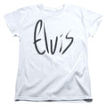 Elvis Presley Sketchy Name Womens T-Shirt