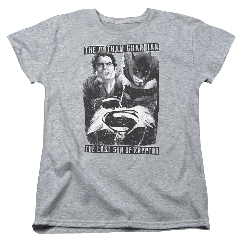 Batman v Superman Guardian V Son Womens T-Shirt