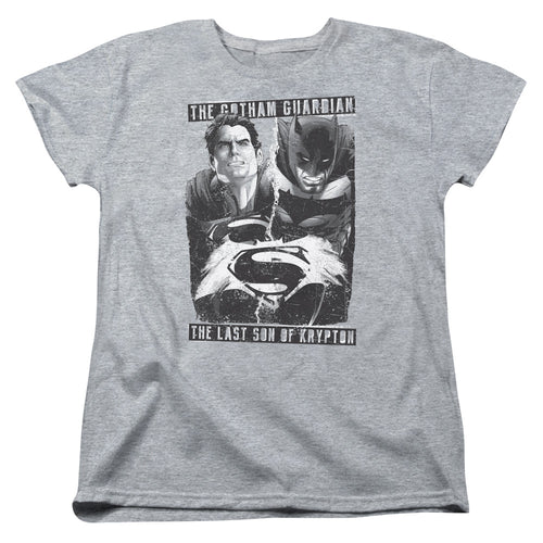 Batman v Superman Guardian V Son Womens T-Shirt