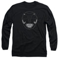 Mighty Morphin Power Rangers Black Ranger Mask Long Sleeve T-Shirt