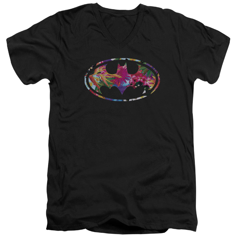 Batman Hawaiian Shield V-Neck T-Shirt