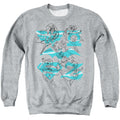 DC Super Hero Girls Line Art Group Crewneck Sweatshirt