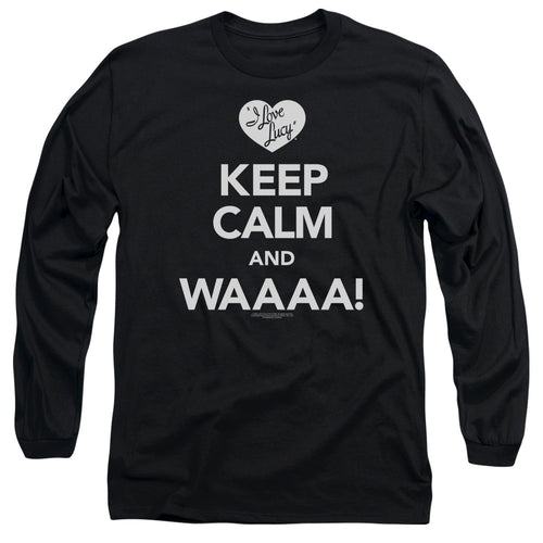 I Love Lucy Keep Calm Waaa Long Sleeve T-Shirt