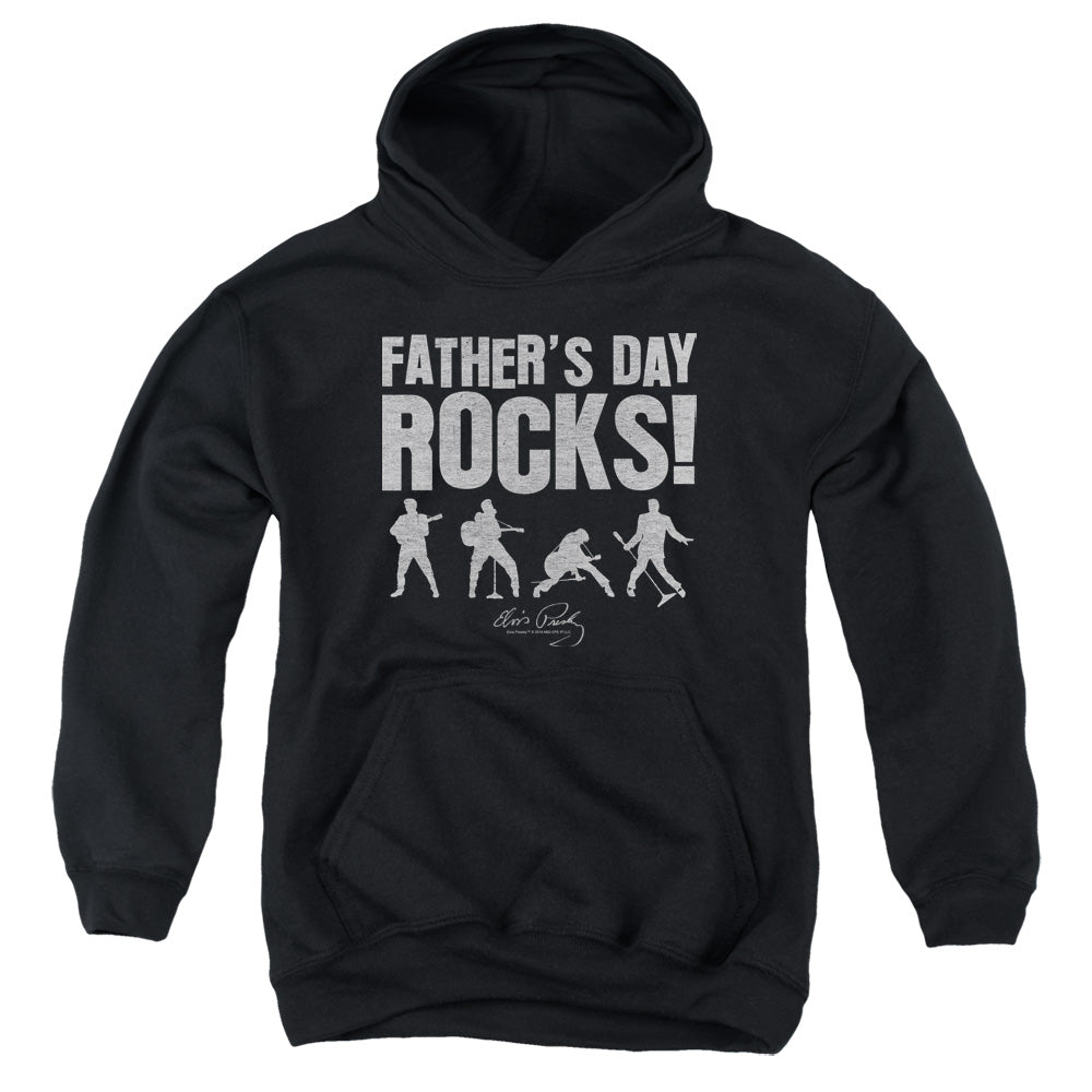 Elvis Presley Fathers Day Rocks Youth Hoodie
