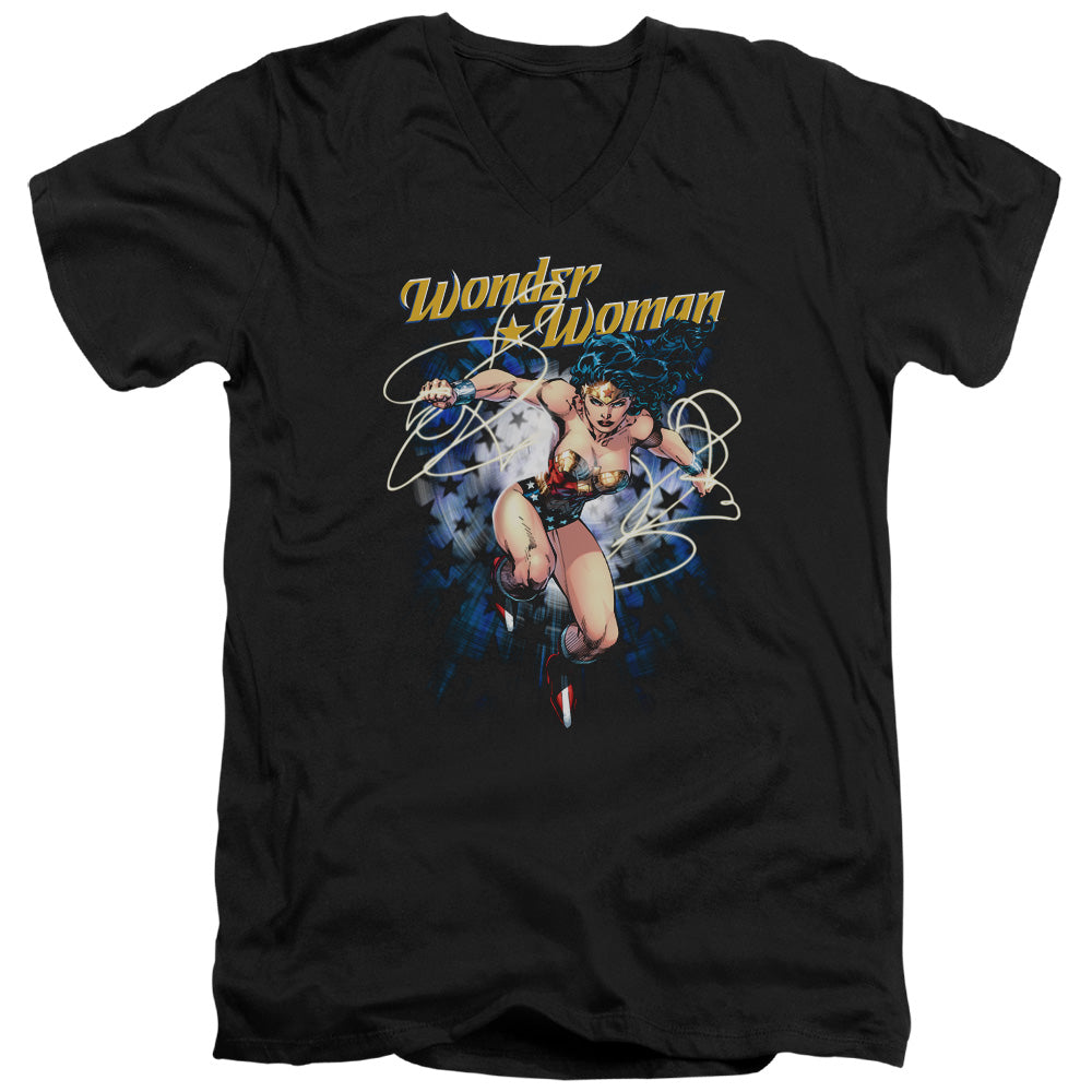 Wonder Woman Starburst V-Neck T-Shirt