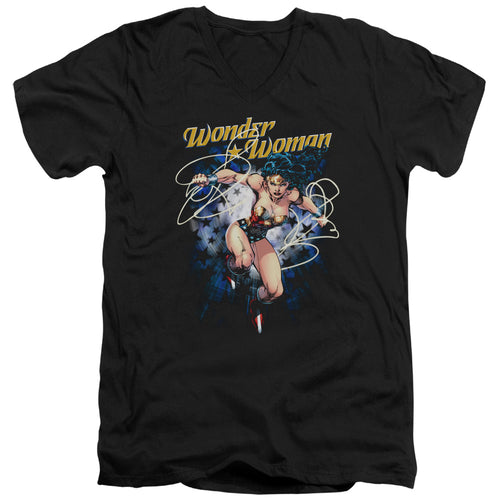 Wonder Woman Starburst V-Neck T-Shirt