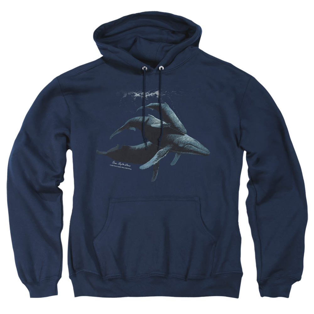 Wild Wings Power & Grace Humpback Whales Pullover Hoodie