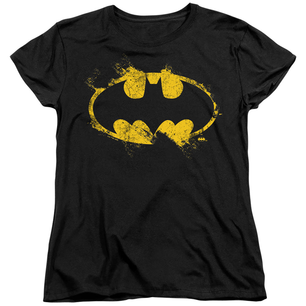 The Batman Paint Roller Logo Womens T-Shirt