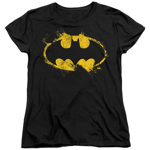 The Batman Paint Roller Logo Womens T-Shirt