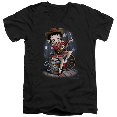 Betty Boop Country Star V-Neck T-Shirt